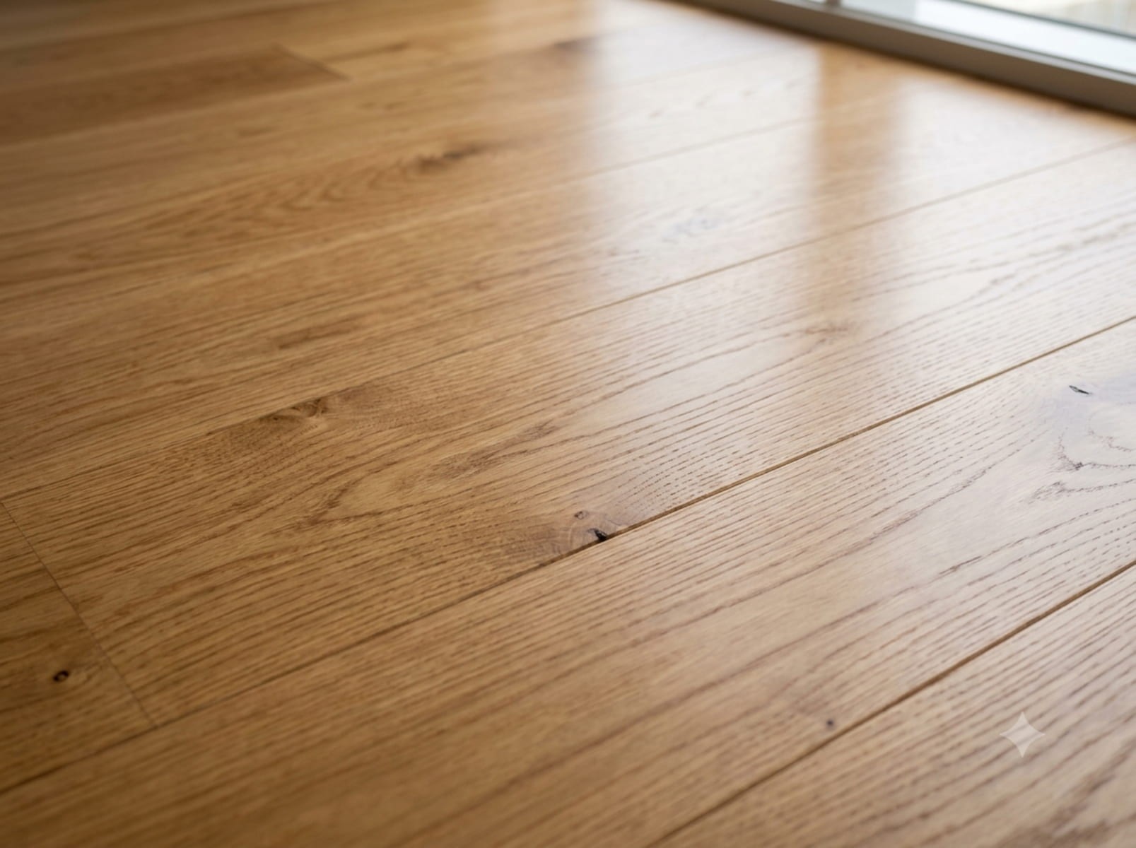 Water-Based Polyurethane being applied to a timber floor
