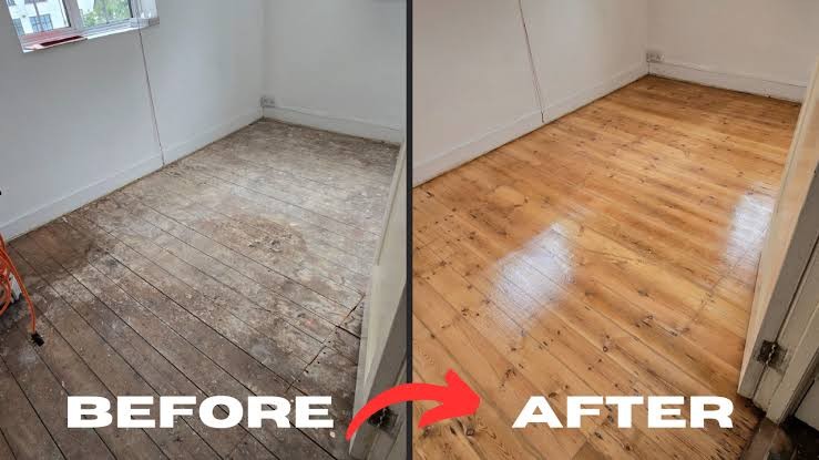 Floorboard Repairs in progress on a timber floor